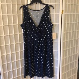 Cute Polka Dot St Johns Bay Dress Size XL